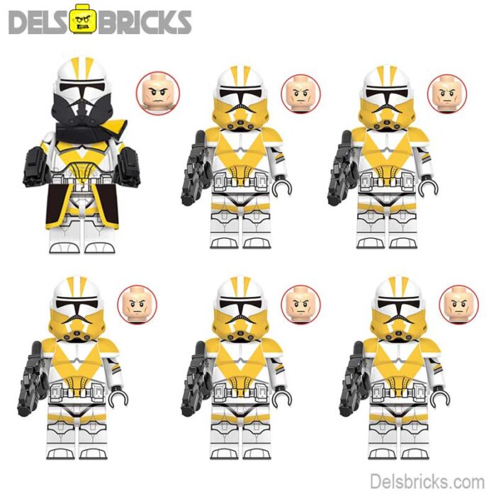 13th squad set of 6 delsbricks minifigures toys