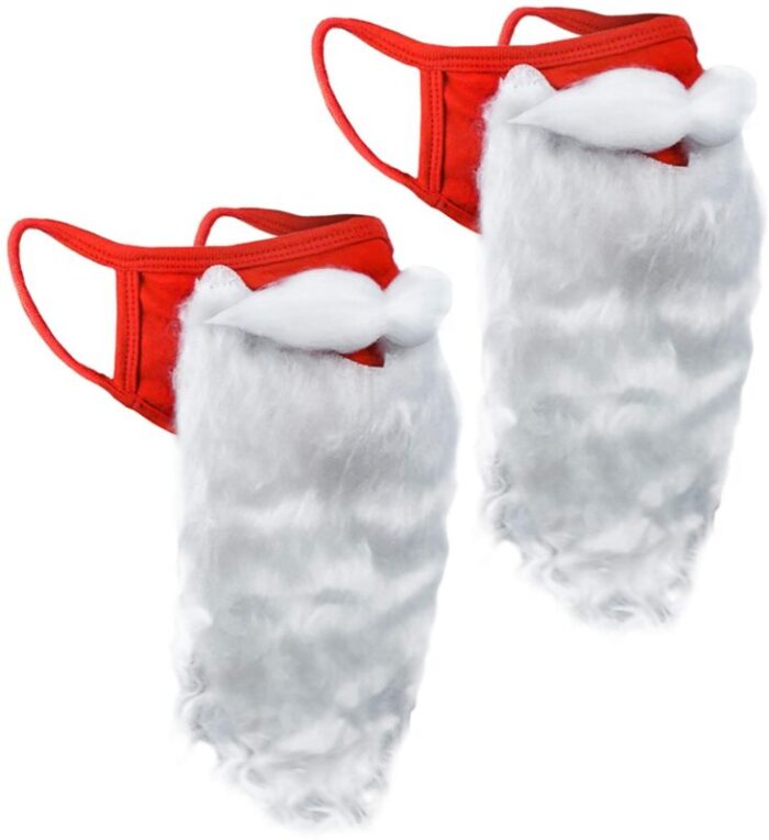 Encased Safe Santa Costume Mask 2 Pack Red White SM201X2 e1639491360493