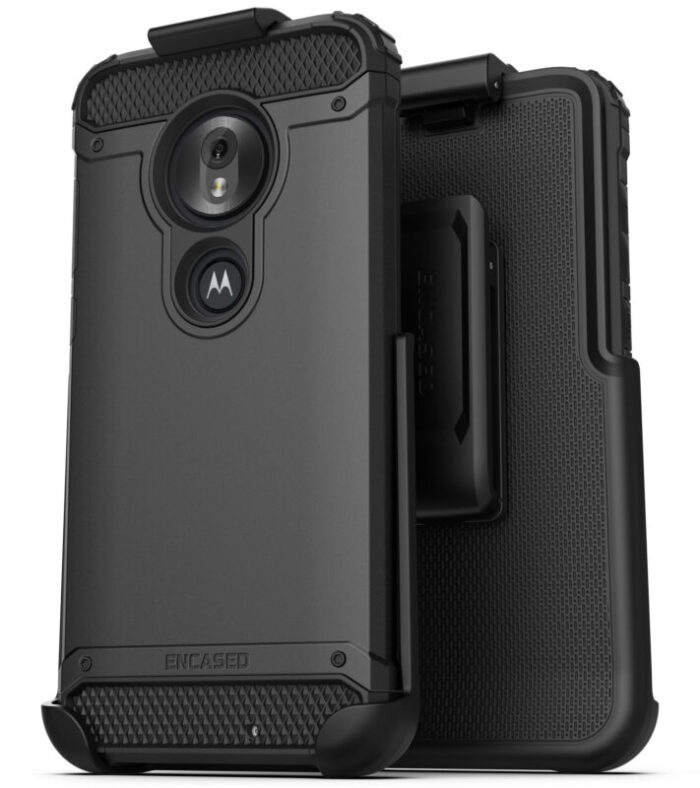 Galaxy Moto G7 Play Scorpio Black with Holster Black SS83BK HL