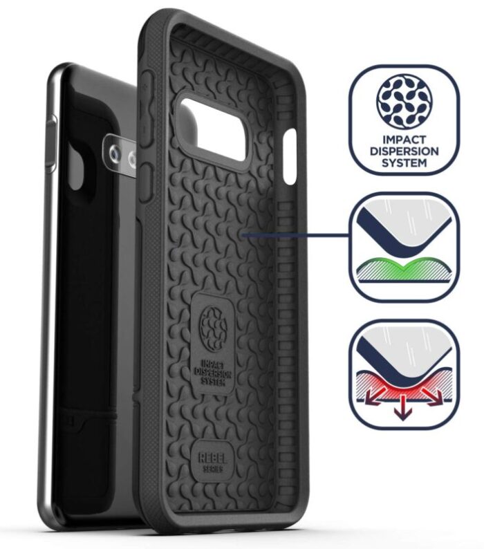 Galaxy S10e Rebel Case Black Black RB79BK 2