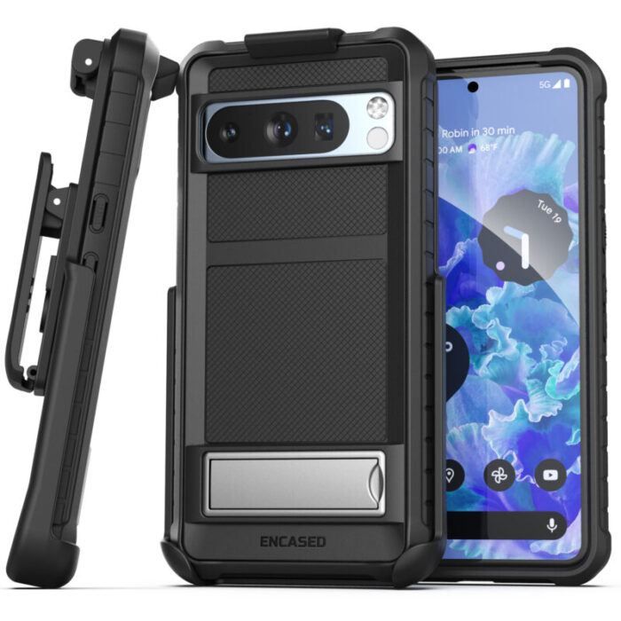 Google Pixel 8 Pro Falcon Case with Belt Clip Holster EFM341BKHL