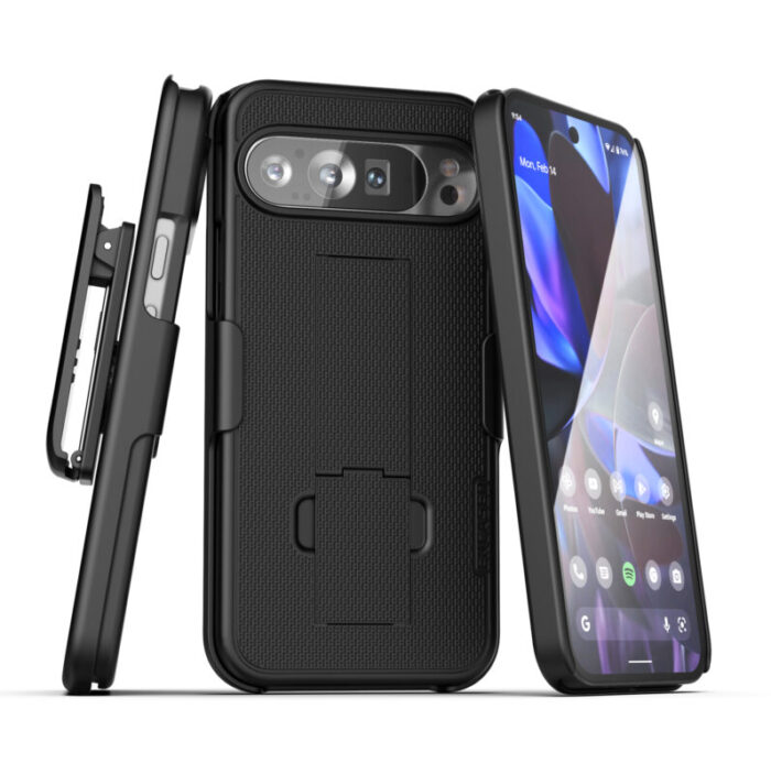 Google Pixel 9 Pro XL Duraclip Case with Belt Clip Holster EHC426