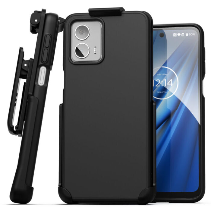 Motorola Moto G 2023 SlimShield Case with Belt Clip Holster SD327BKHL 7