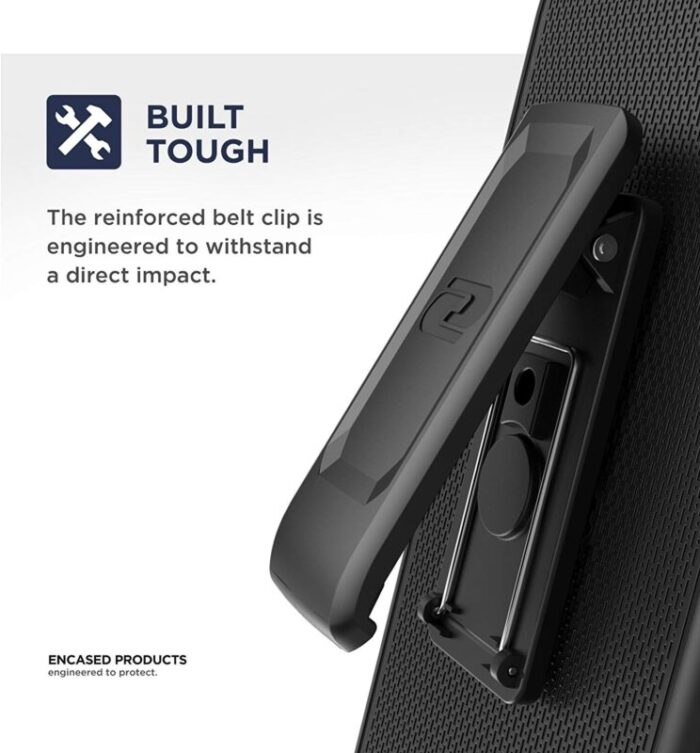 Pixel 4 XL Duraclip Case and Holster Black Black HC107 5