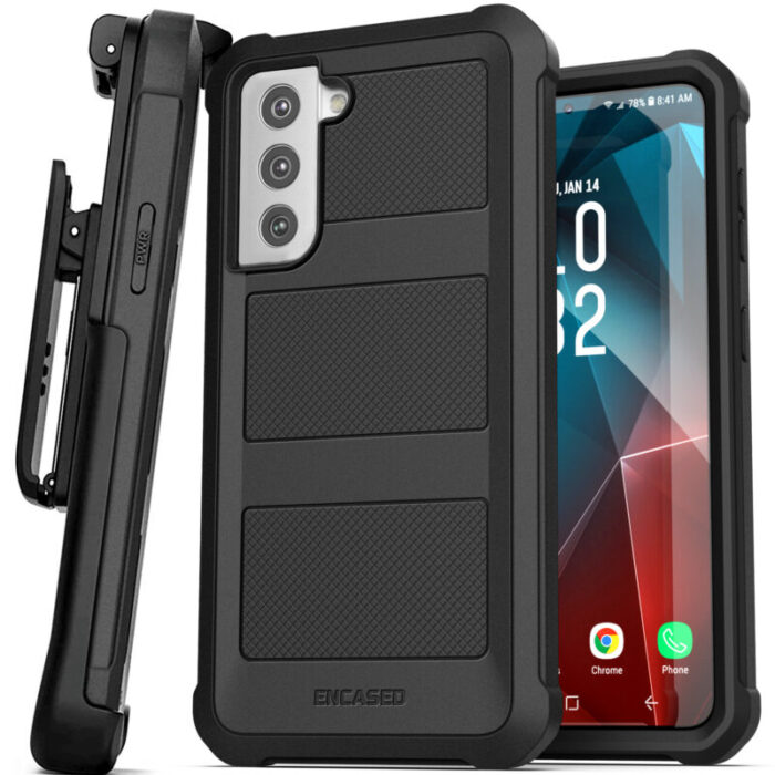 Samsung Galaxy S21 FE Falcon Armor Case With Belt Clip Holster Back FP172BKHL