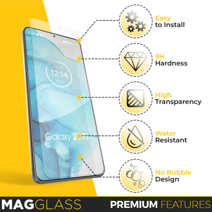 Samsung Galaxy S21 FE Tempered Glass Screen Protector Matte Clear SP172B 5