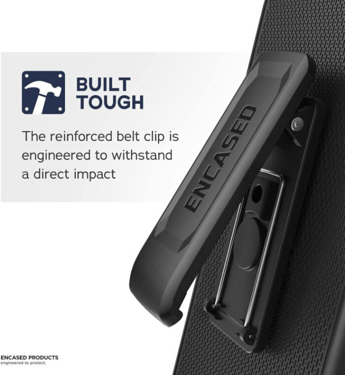 Samsung Galaxy S22 Rebel Case with Belt Clip Holster Black Black RB213BKHL 3 3