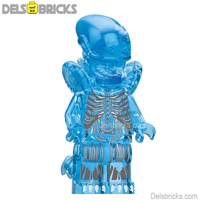 alien transparent blue pg1758 delsbricks minifigures