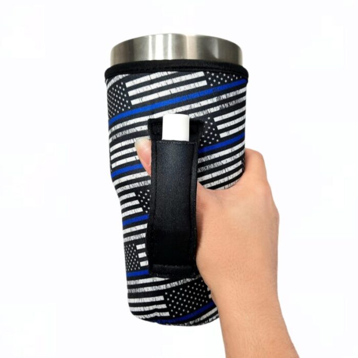 back the blue 30oz tumbler handlerdrink handlers 413952