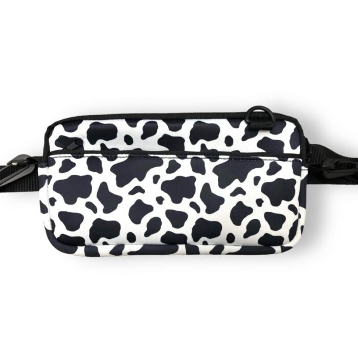 black and white cow print cross body pursedrink handlers 671637