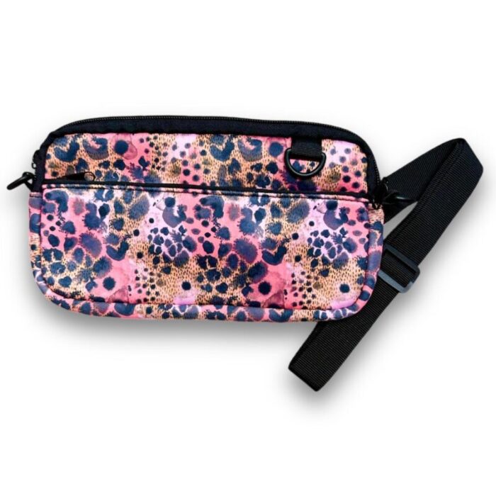 blushing leopard cross body pursedrink handlers 592948