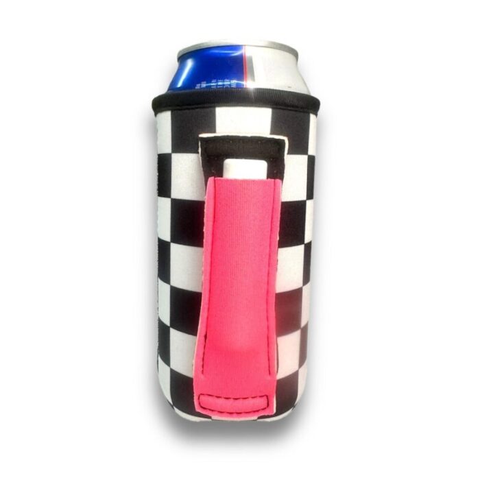 checkerboard w neon pink 16oz can handlerdrink handlers 557500