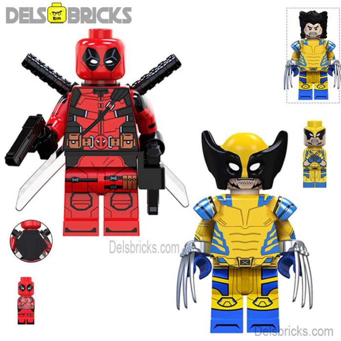 deadpool wolverine delsbricks minifigures toys