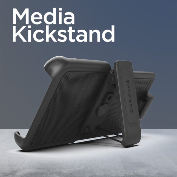 encased phone holster media kickstand 30