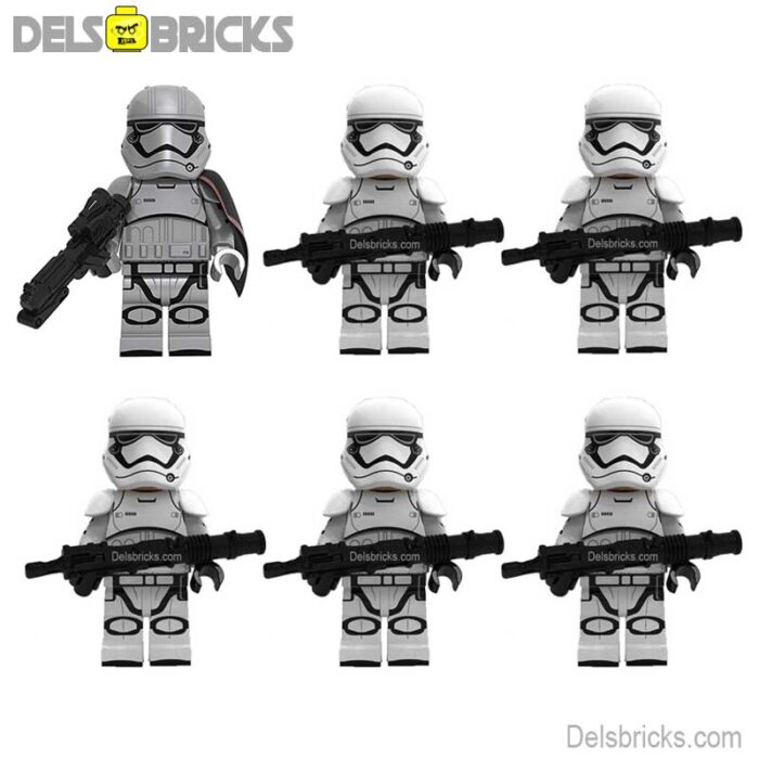 first order set of 6 delsbricks minifigures toys