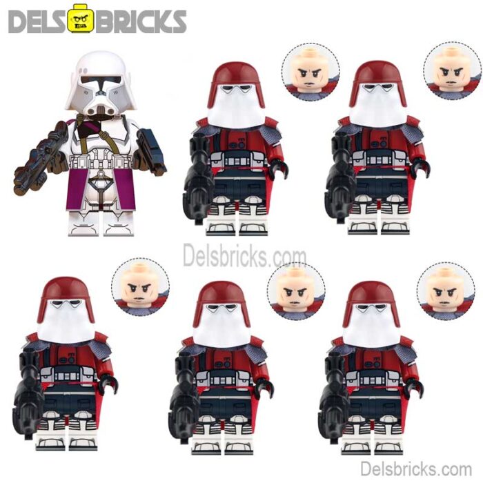 galactic marines set of 6 delsbricks minifigures toys