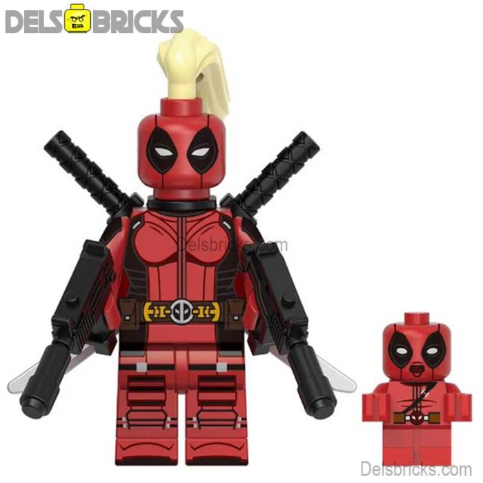 gh0590 lady deadpool delsbricks minifigures toys