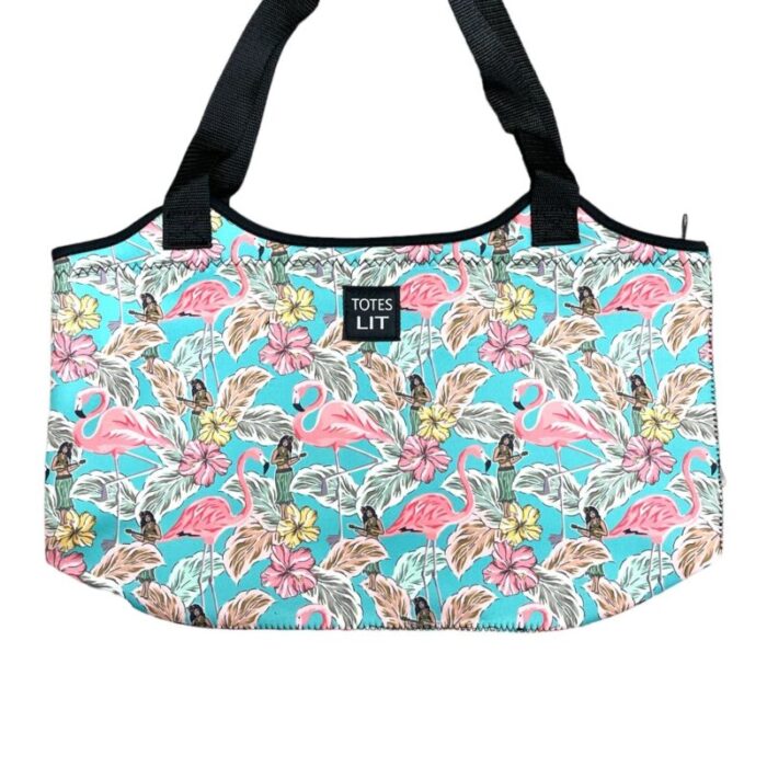 hawaiian flamingo neoprene totedrink handlers 910583