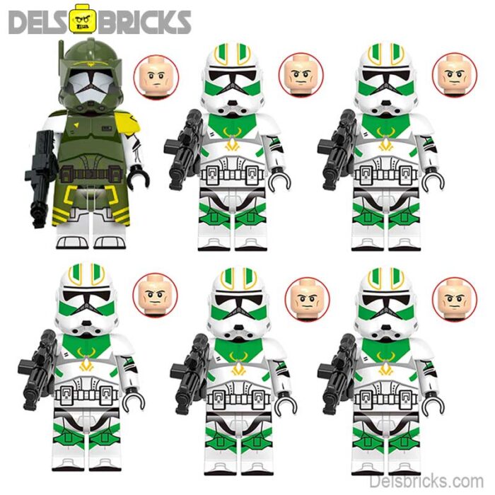 horn company set of 6 delsbricks minifigures toys