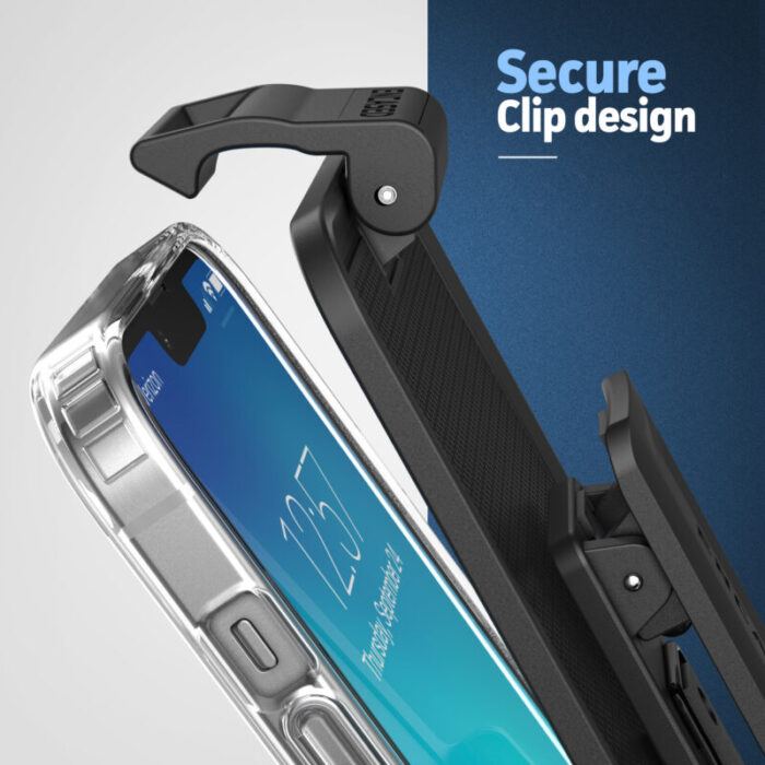 iPhone 14 Clearback Case with Belt Clip Holster CB253HL 1