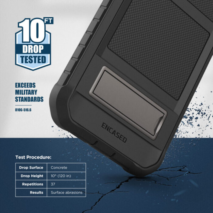 iPhone 14 Pro Falcon Shield Case with Belt Clip Holster FM255BKHL 7