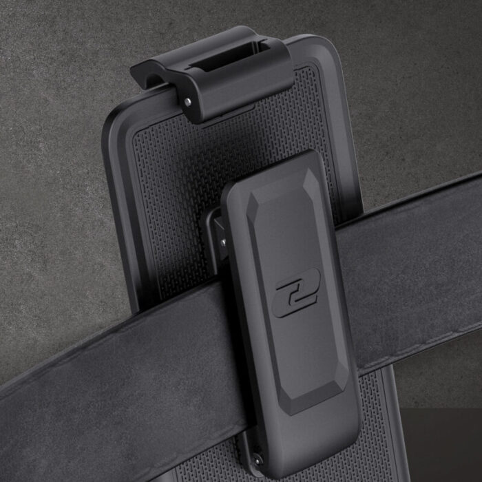 iPhone 14 Thin Armor Case with Belt Clip Holster TA253BKHL 8 3