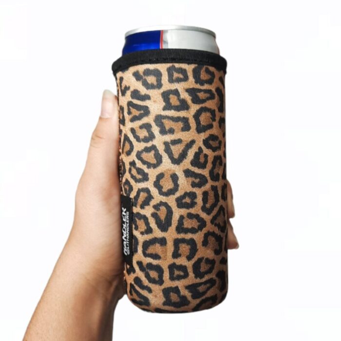 leopard 12oz slim can handlerdrink handlers 185680