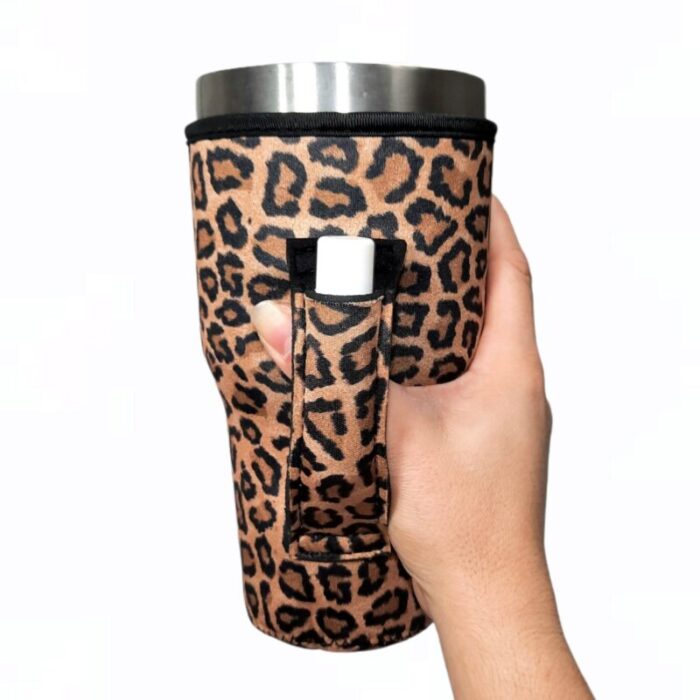 leopard 30oz tumbler handlerdrink handlers 162440