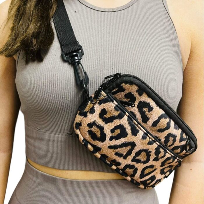 leopard crossbody pursedrink handlers 219475