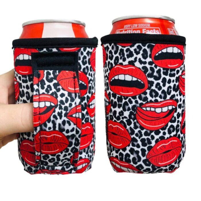 leopard lips 12oz regular can handlerdrink handlers 606114