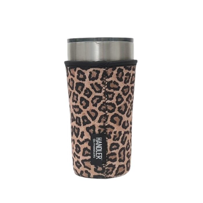 leopard w serape 20oz large coffee tea tumbler handlerdrink handlers 767935