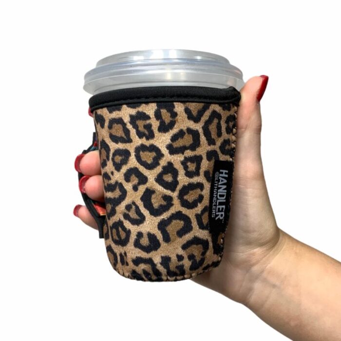 leopard w serape small medium coffee handlerdrink handlers 247372