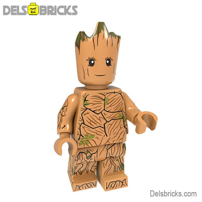 little groot lego minifigures delsbricks