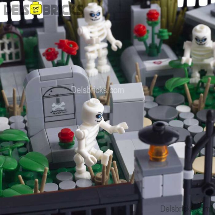 moc b13 cemetary 3 delsbricks minifigures toys