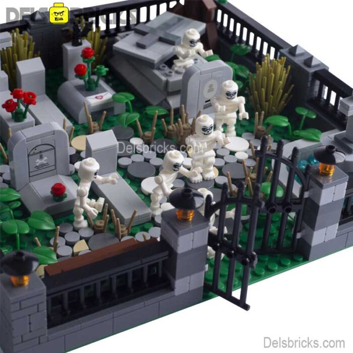 moc b13 cemetary 5 delsbricks minifigures toys