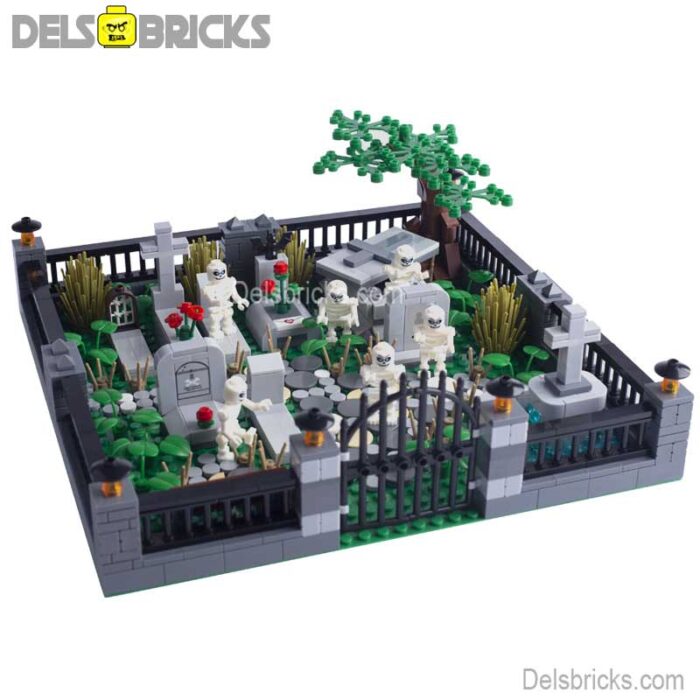 moc b13 cemetary 6 delsbricks minifigures toys