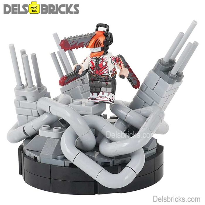 moc1252 a chainsaw man set delsbricks minifigures toys