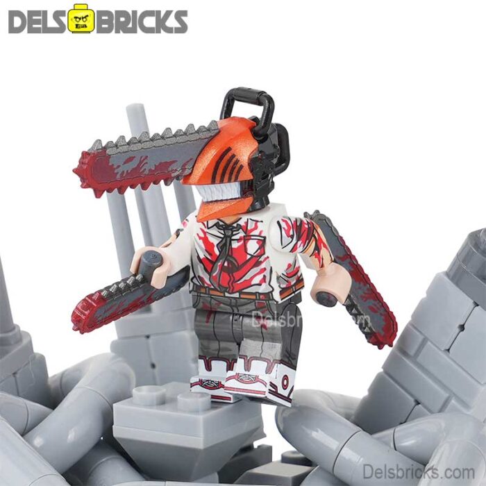 moc1252 a chainsaw man set delsbricks minifigures toys 1