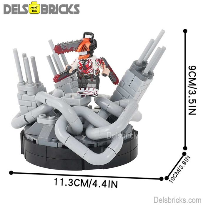 moc1252 a chainsaw man set delsbricks minifigures toys 3