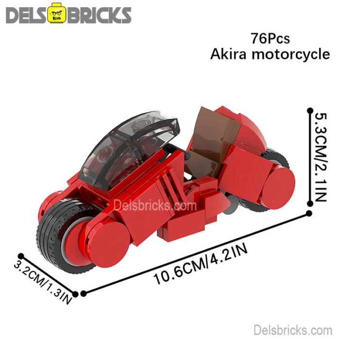 moc1256 akira motorcycle delsbricks minifigures toys 3