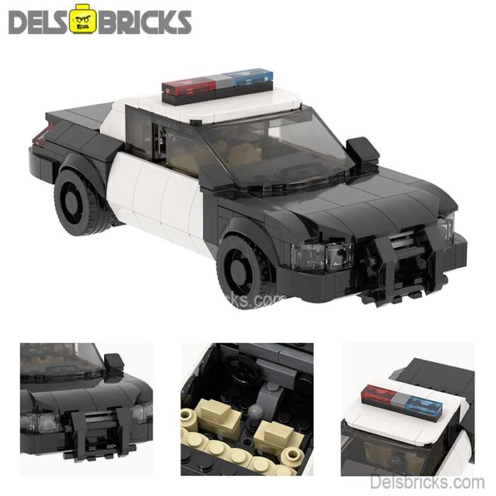 moc4128 police car delsbricks minifigures toys