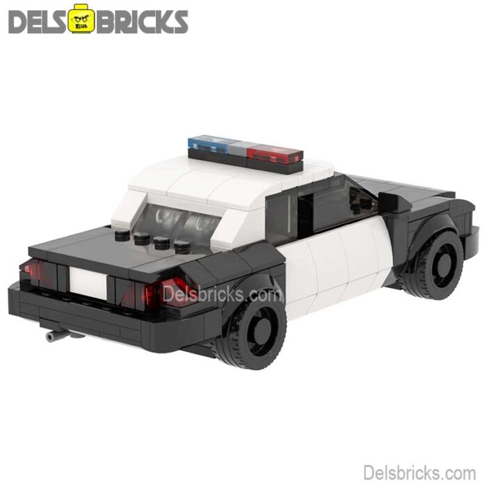 moc4128 police car delsbricks minifigures toys 4