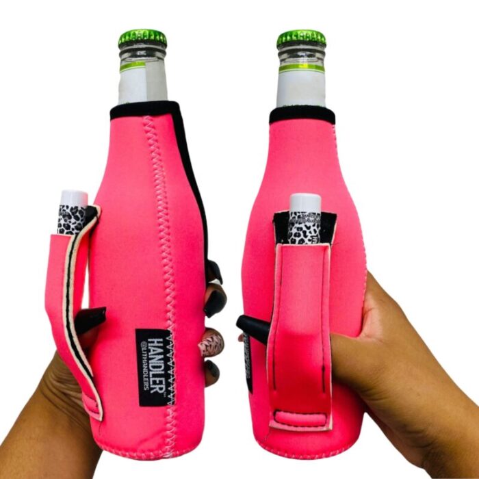 neon pink 12oz bottleneck handlerdrink handlers 868061