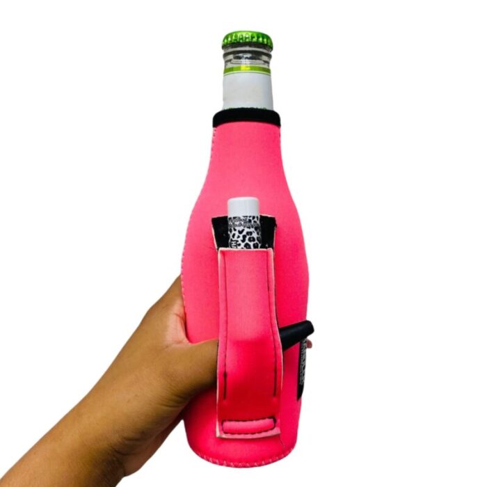 neon pink 12oz bottleneck handlerdrink handlers 963196