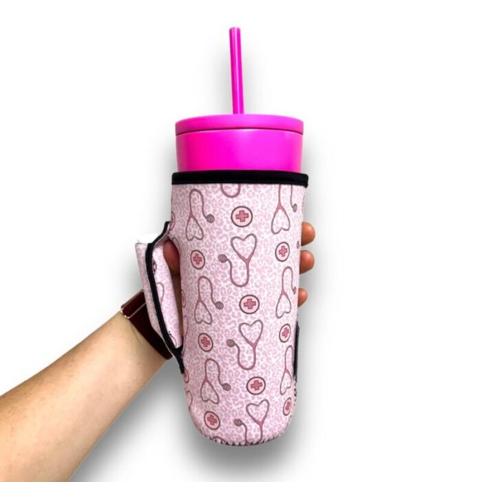 nurse leopard 30oz tumbler handlerdrink handlers 804411