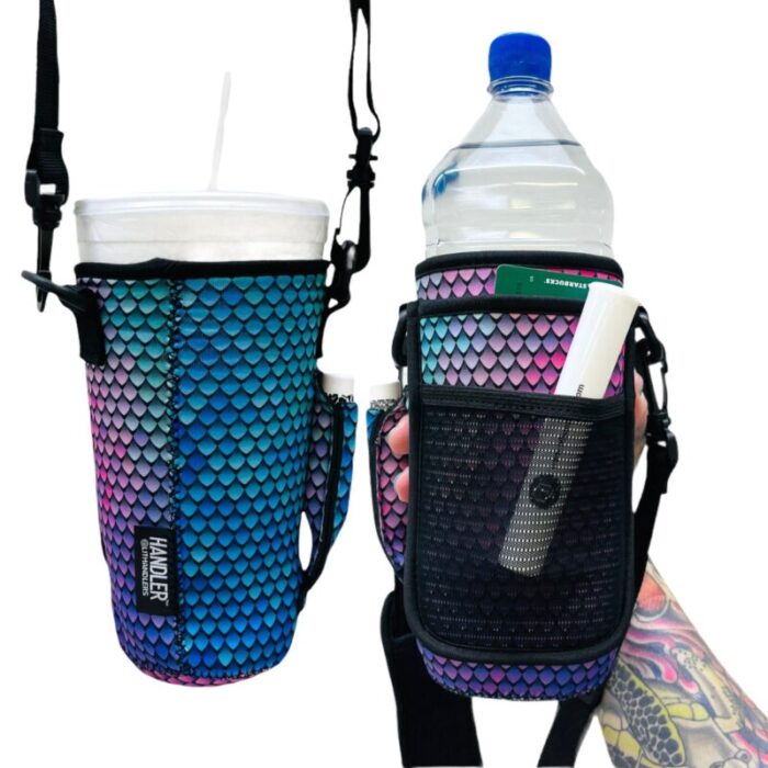 purple mermaid 30 40oz tumbler handler with carrying strapdrink handlers 689442