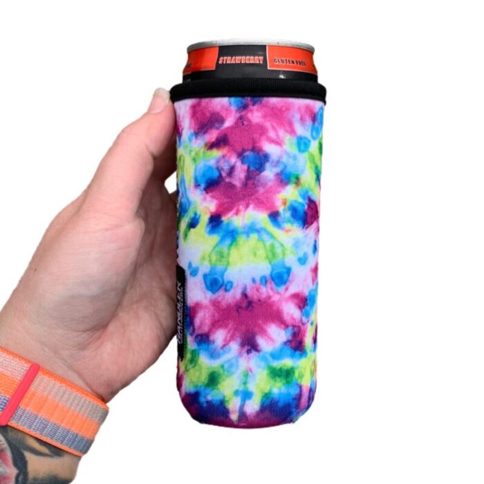 purple tie dye 12oz slim can handlerdrink handlers 367666