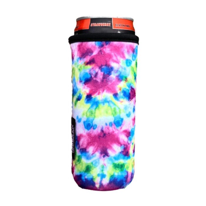 purple tie dye 12oz slim can sleevedrink handlers 614878