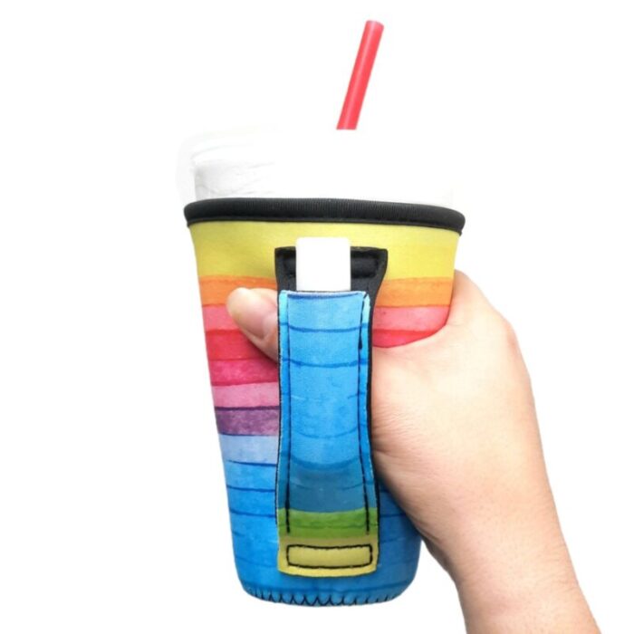 rainbow 16oz pint glass medium fountain drinks and tumbler handlersdrink handlers 591036