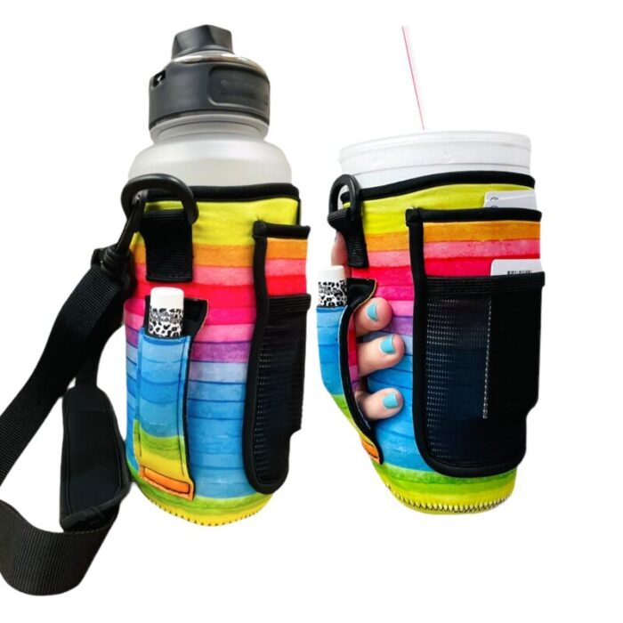 rainbow 30 40oz tumbler handler with carrying strapdrink handlers 237587